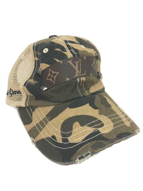 louis vuitton women's baseball cap|Louis Vuitton camo baseball hat.